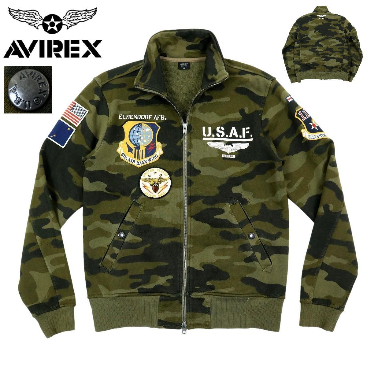 B3708】【美品】AVIREX アヴィレックス トラックジャケット