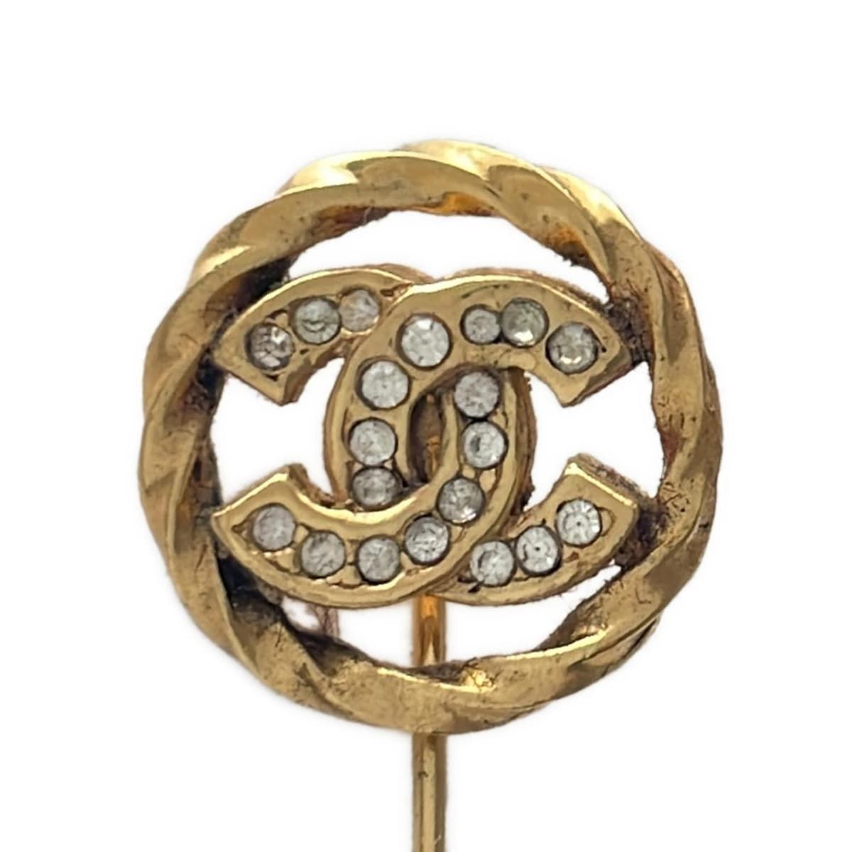 CHANEL(シャネル) ブローチ - ゴールド ピンブローチ/ココマーク