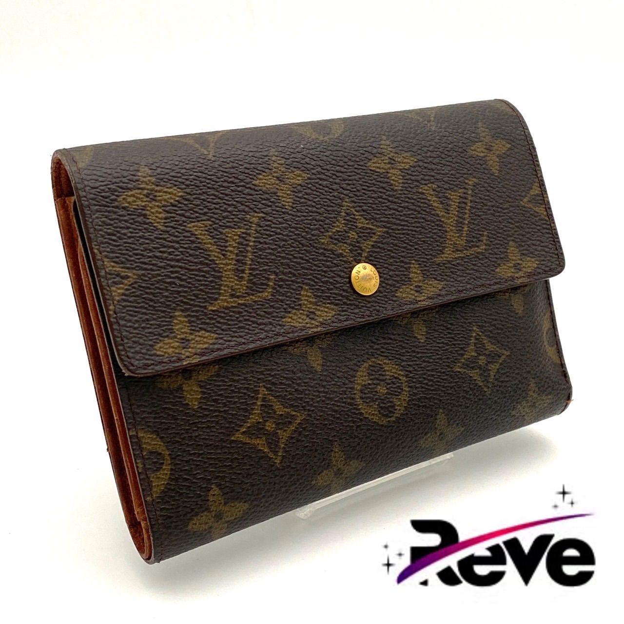 ルイヴィトン モノグラム ポルトトレゾール エテュイ パピエ 三つ折り