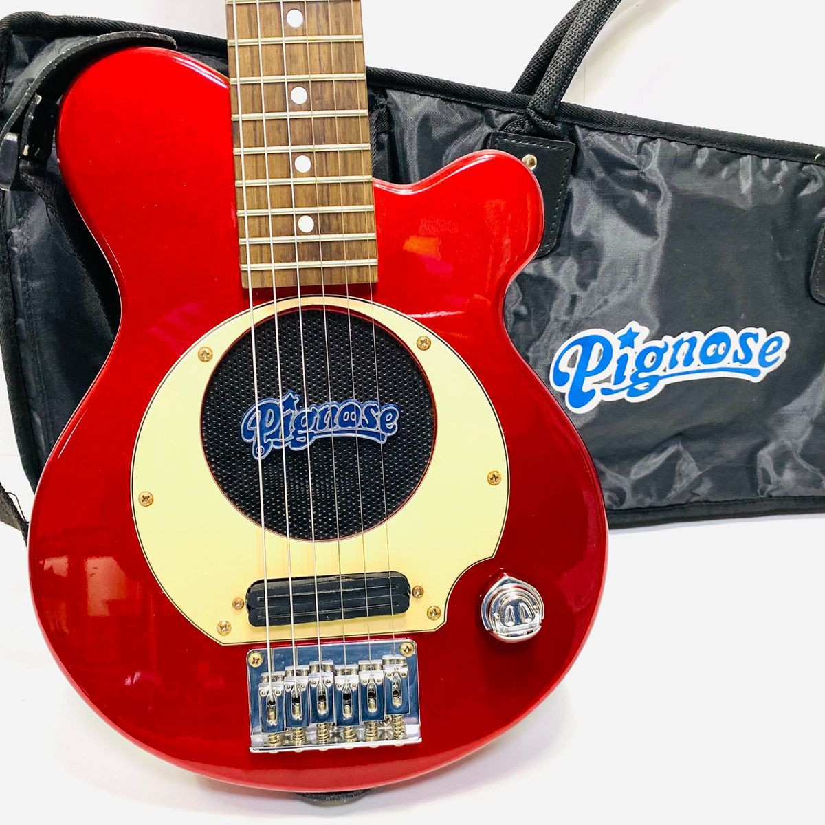 出音良好♪ Pignose ピグノーズ アンプ内蔵 ミニエレキギター PGG-200