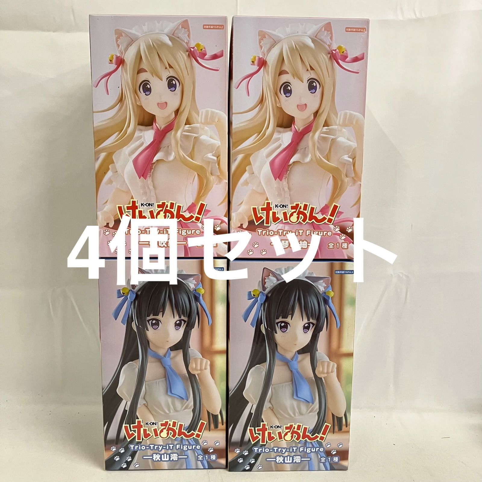 未開封 けいおん！ Trio-Try-iT 秋山澪 琴吹紬 フィギュア 4個セット