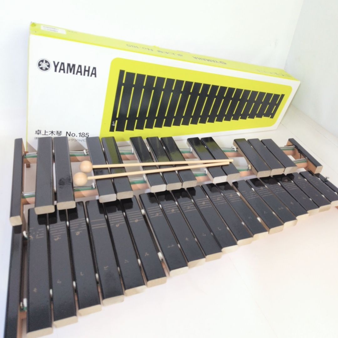 ヤマハ 卓上木琴 No.185 YAMAHA もっきん マレット 箱あり 30音 - メルカリ