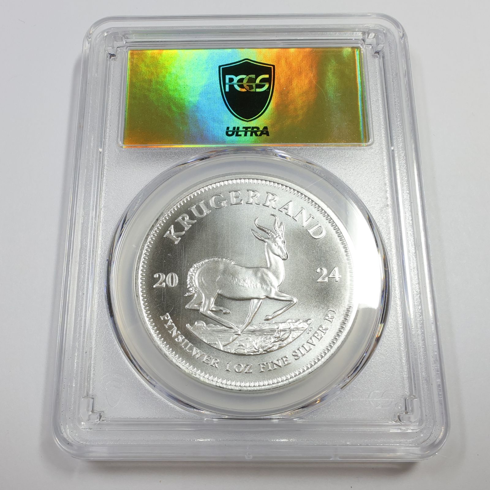 2024 PCGS ウルトラゴールド MS70 南アフリカ 1オンス シルバー