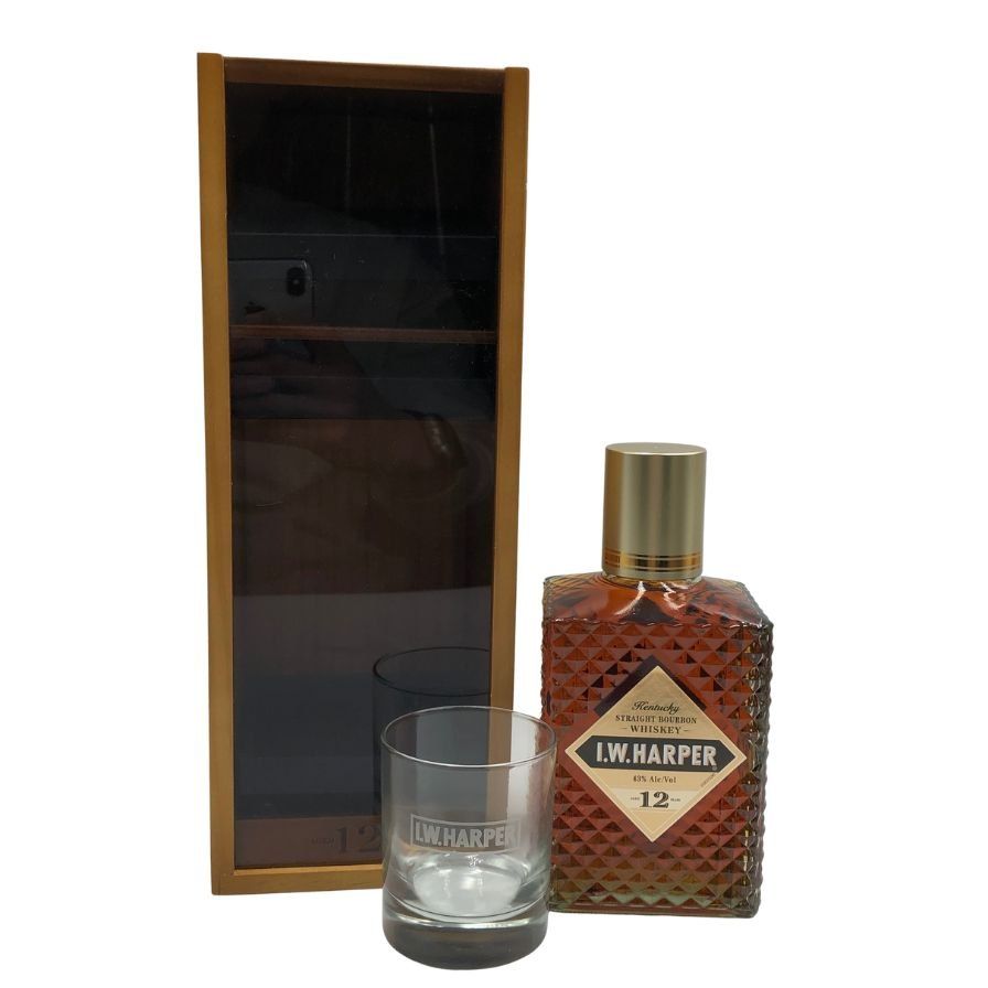 I.W. ハーパー 12年 木箱 グラス付 750ml 未開栓 - メルカリ