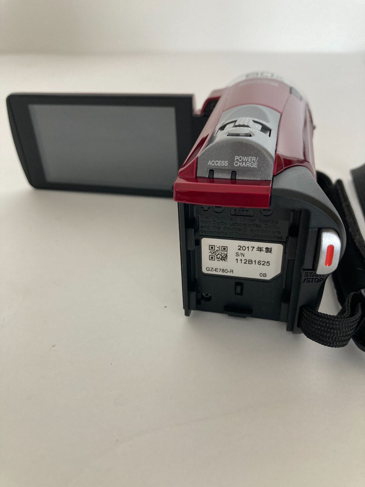 状態良 JVC Everio GZ-E780 フルHD ビデオカメラ レッド GZ-E780-R