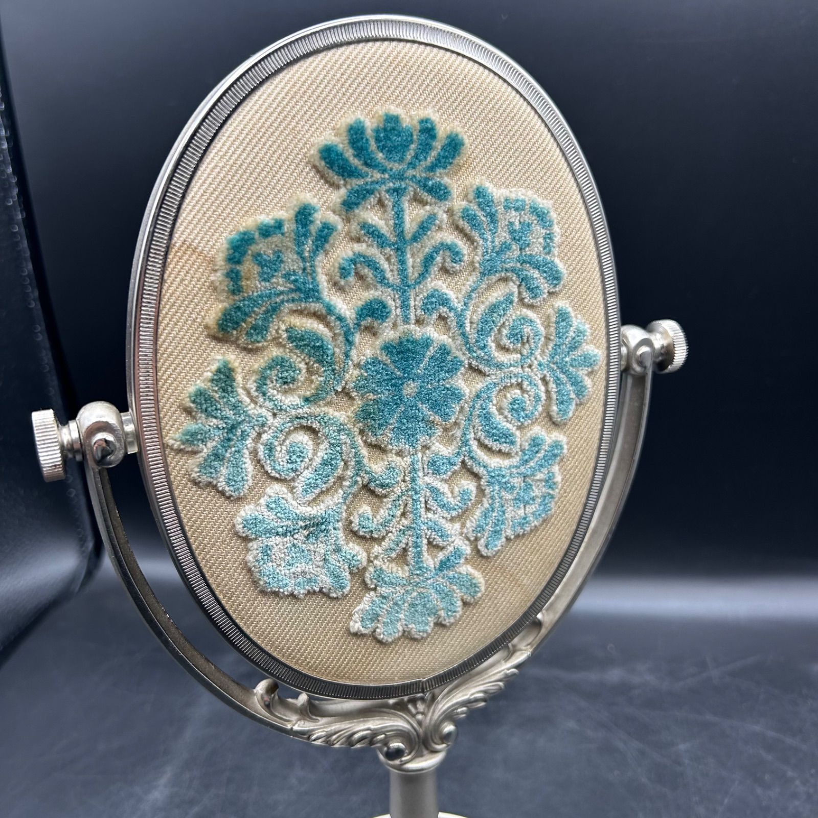 L》資生堂 花椿会 スタンドミラー レトロ ヴィンテージ 70's