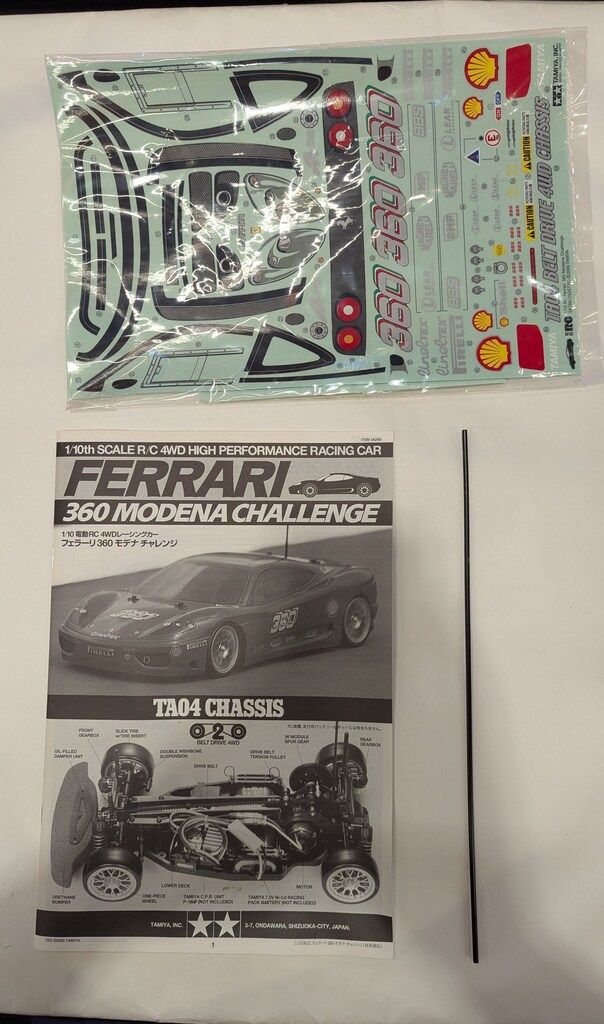 タミヤ 1/10 電動RCカー フェラーリ360モデナチャレンジ/TA04 58266