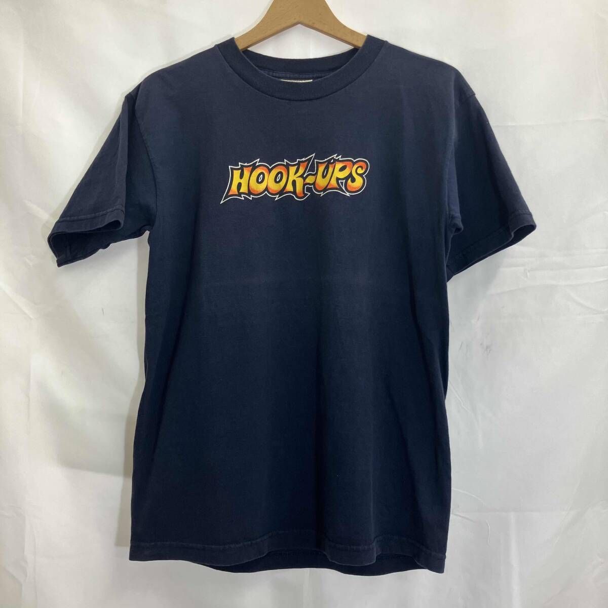 HOOK-UPS / フックアプス / 90s / 半袖Tシャツ / ネイビー / USA製