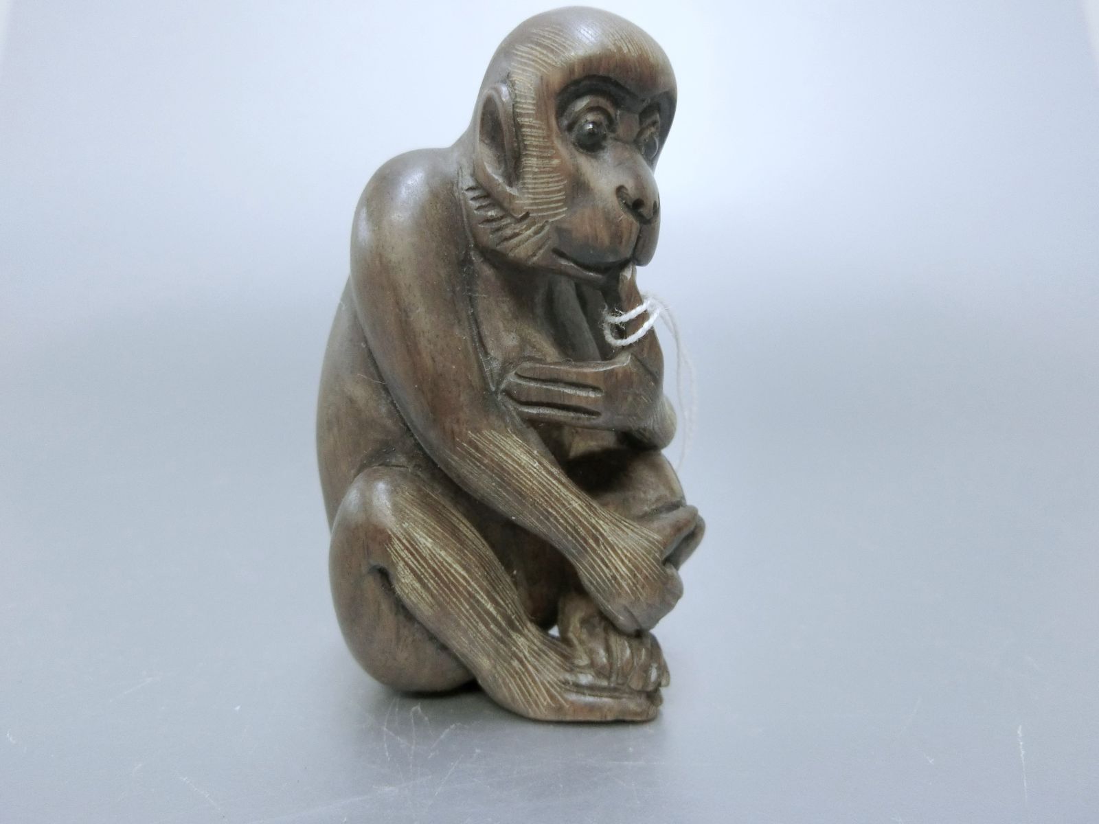 根付 猿 時代提物 木彫り 根付 猿 時代提物 木彫り 猿木彫根付 文化