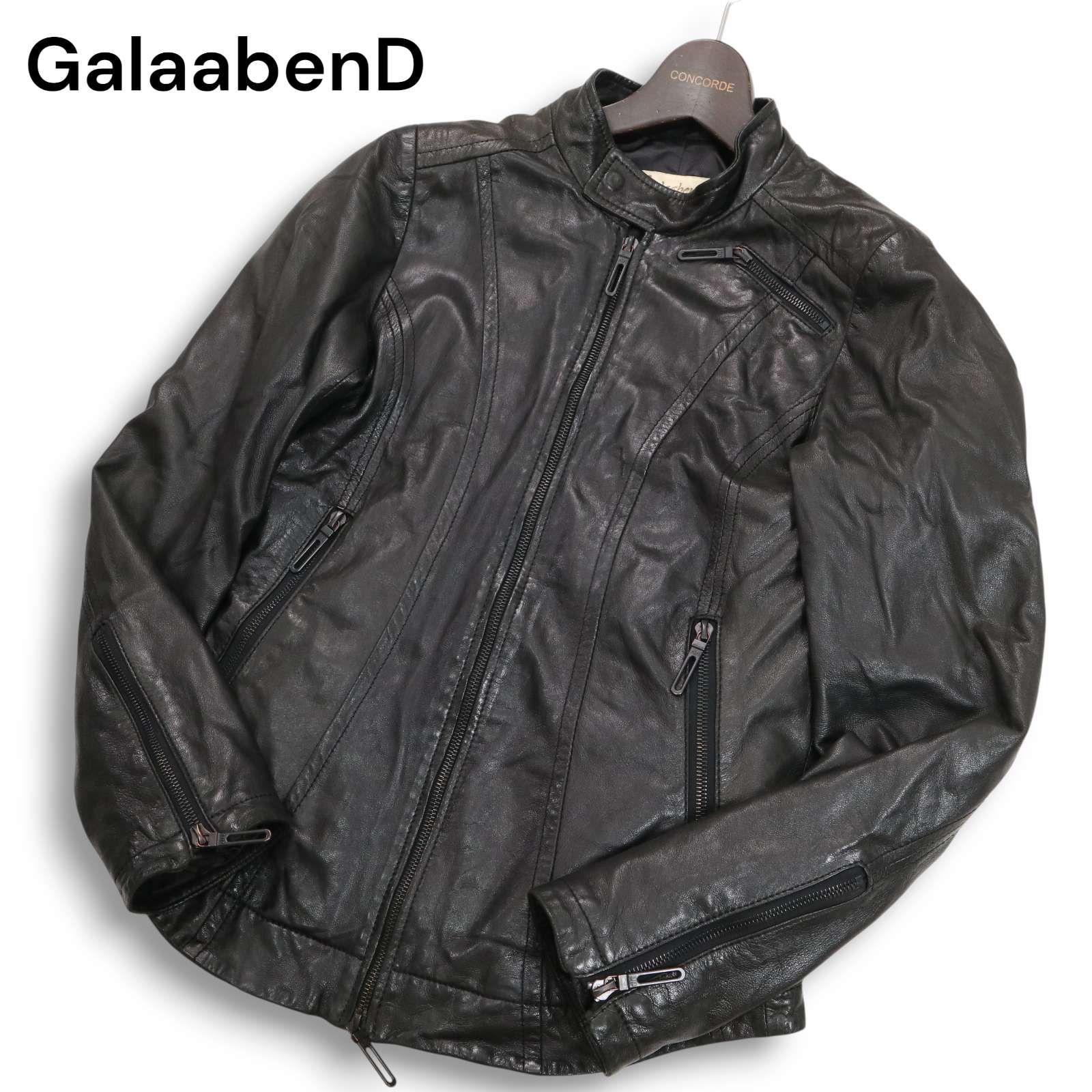 GalaabenD シングルレザーライダース sizeМ ガラアーベント メンズ