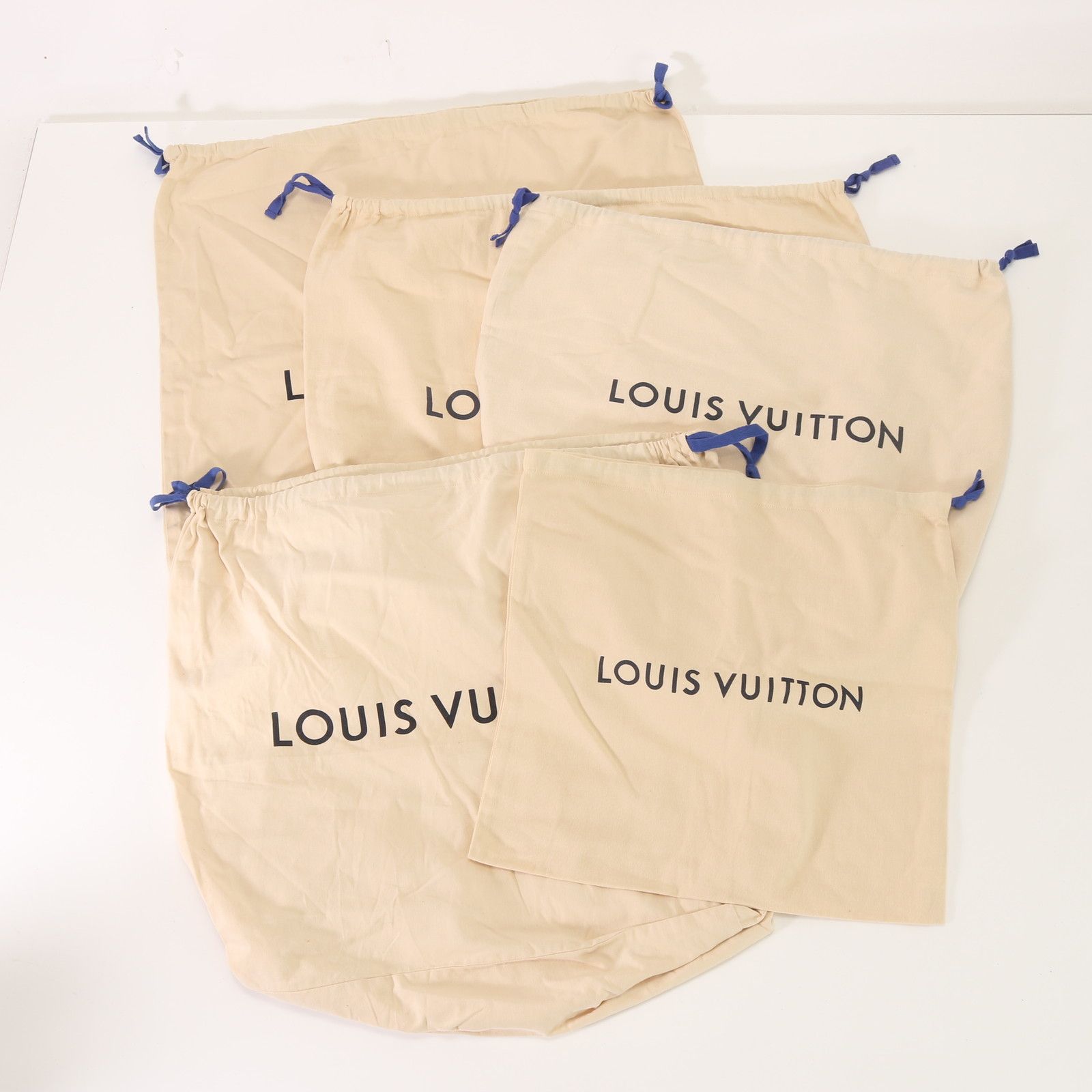 ルイヴィトン 布袋 巾着 5枚セット 大きめサイズ ルイヴィトン布袋巾着