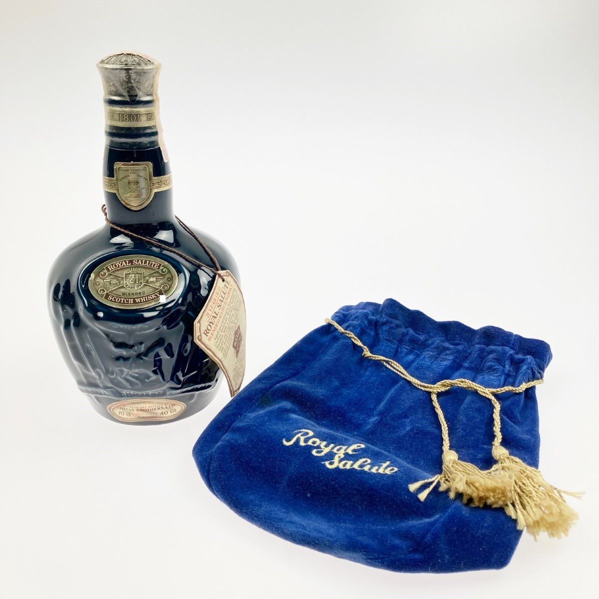 ROYAL SALUTE【ロイヤルサルート】21年 青 ブルー 陶器 ボトル 700ml
