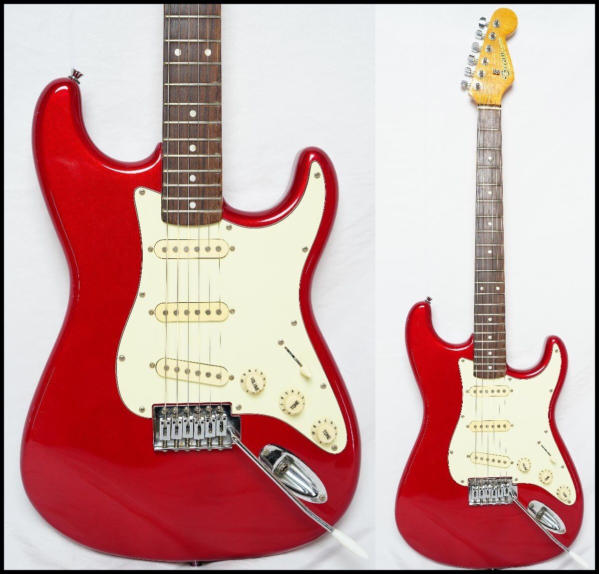 Bacchus エレキギター ストラトキャスタータイプ レッド Bacchus