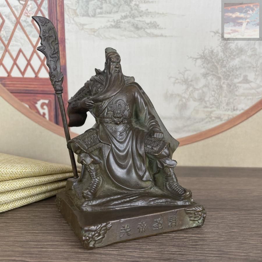 置物 風水 玄関に飾る 開運 置物 関羽 置物 三国志 金運 財産運 出世運