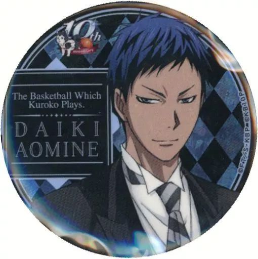 黒子のバスケ アニメイトカフェ クランチ バレンタイン 缶バッジ 青峰