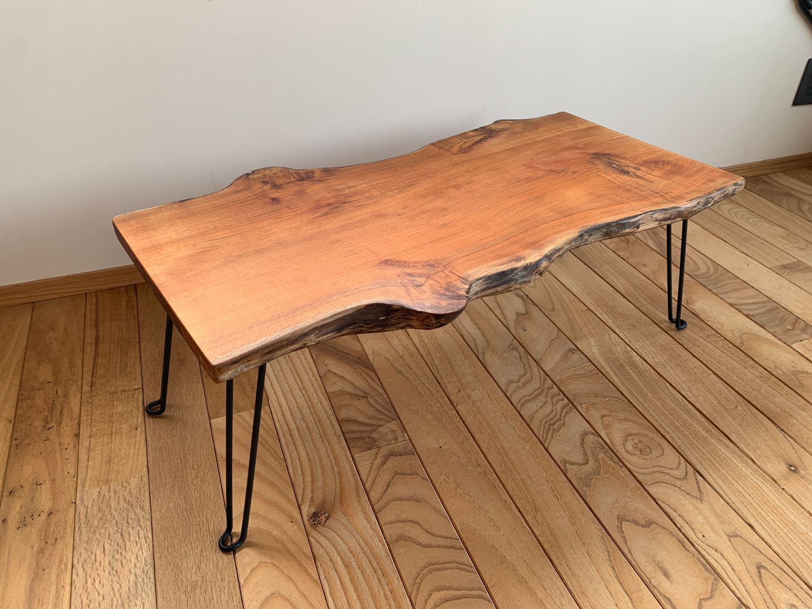 桜 サクラ 一枚板折り畳みテーブル 木製 ローテーブル ちゃぶ台