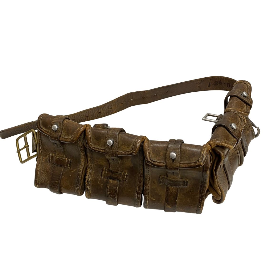 スウェーデン軍 5連 レザー バンダリア カオスポーチ 【公式通販】