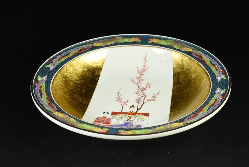 中国清朝時代 青花美人画小皿17枚 木箱 直径約11.5㎝東Y7-1024☆2F