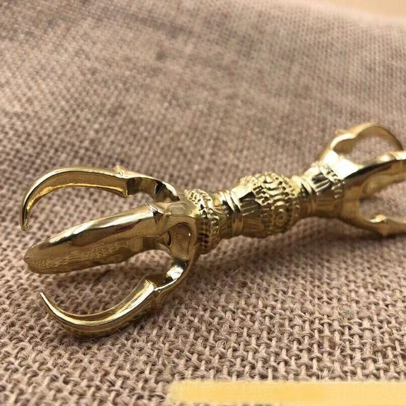 修縁堂】密教法具 真言宗 大黒天 青銅着色 密教法具古美術品 修縁堂