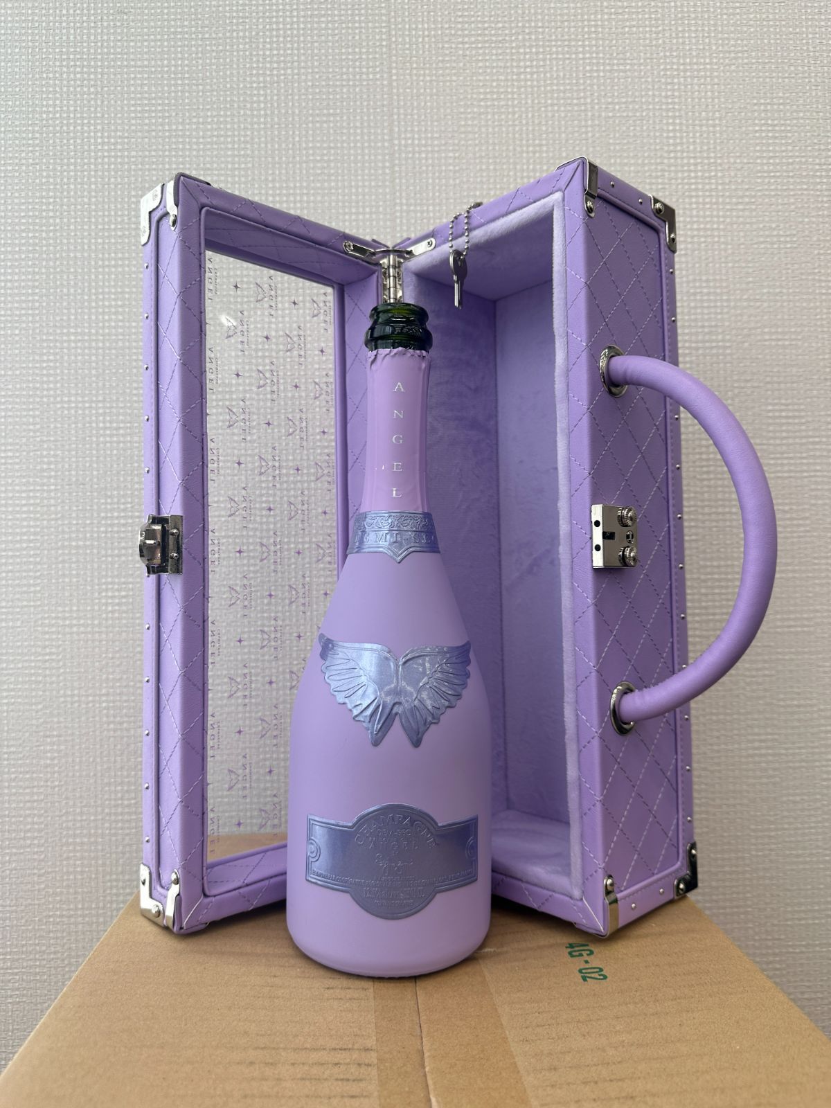 エンジェルシャンパン ハロウィン パープル 空箱空瓶 エンジェル