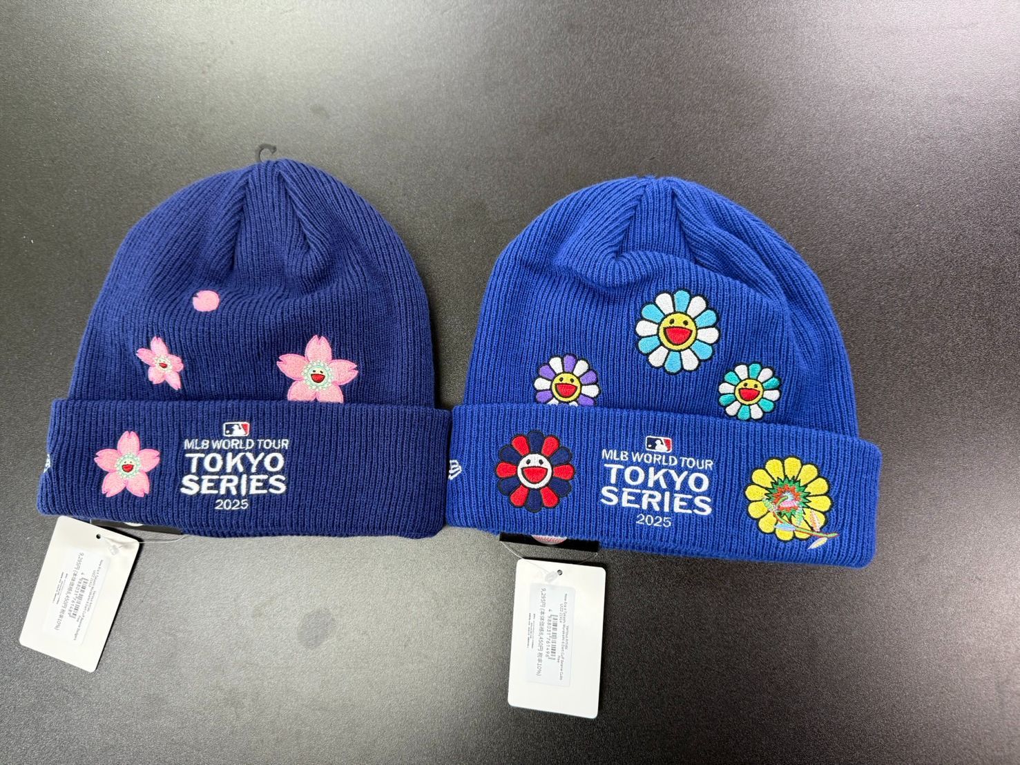 配送 村上隆✕MLB 東京シリーズ2025 ニット帽 2点セット ドジャース