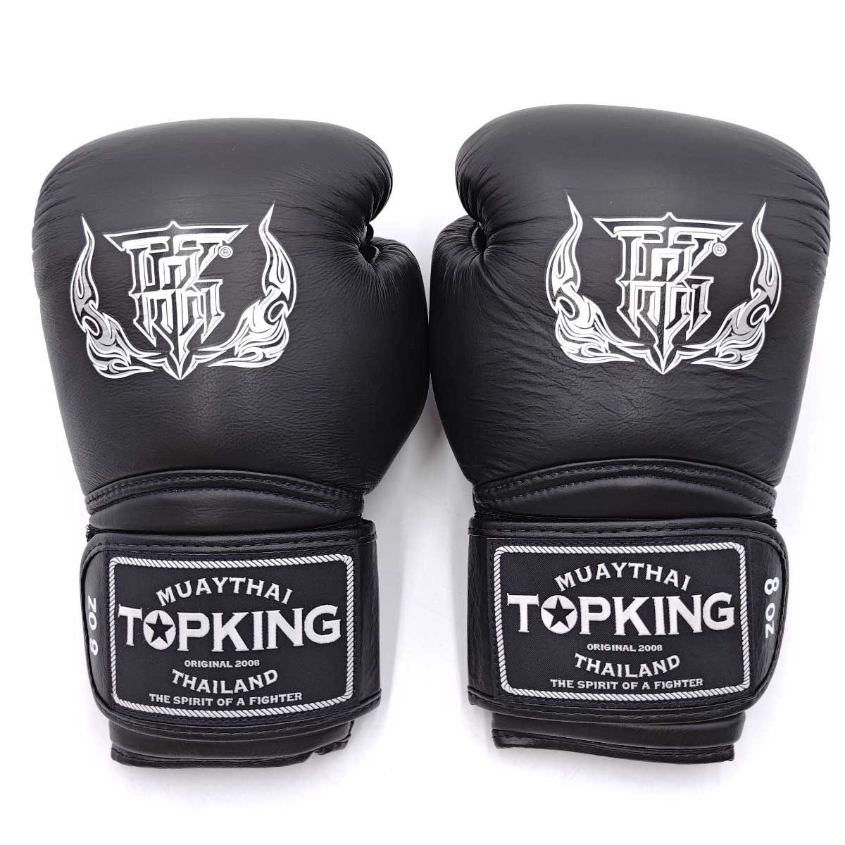 TOP KING トップキング キックボクシング レガース 黒 TOP KING トップ