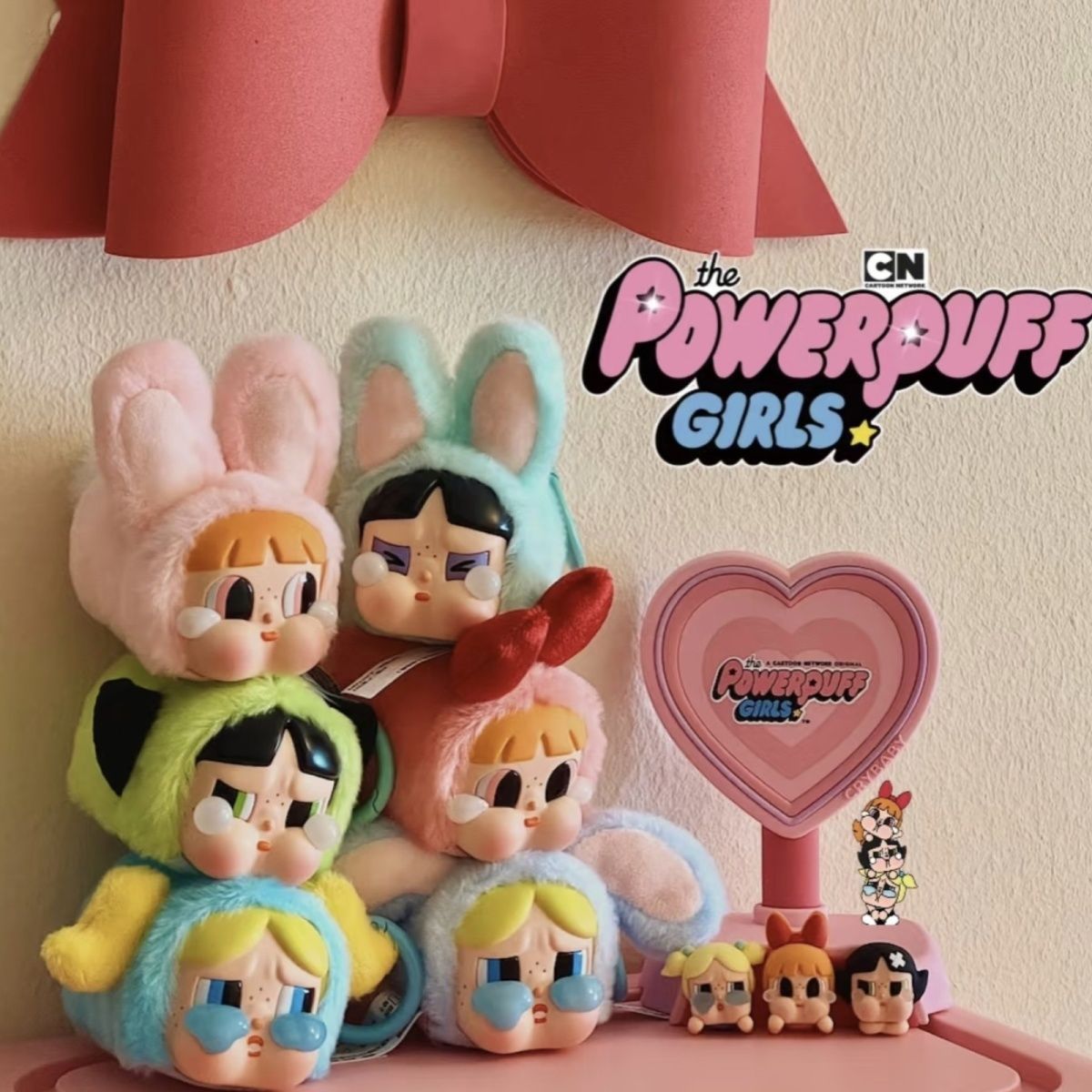 CRYBABY × パワーパフガールズシリーズ ぬいぐるみ popmart POPMART