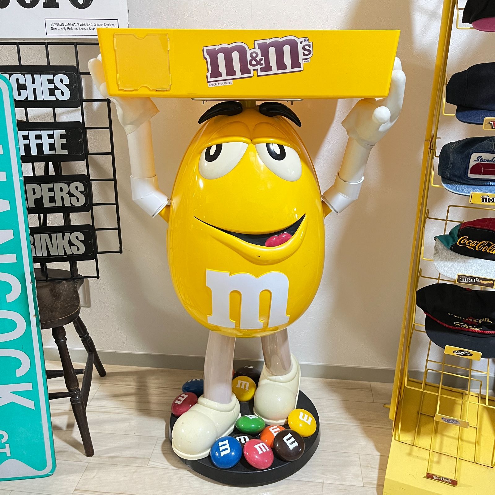 m&m's エムアンドエムズ 非売品！特大ディスプレイ (トレイ付