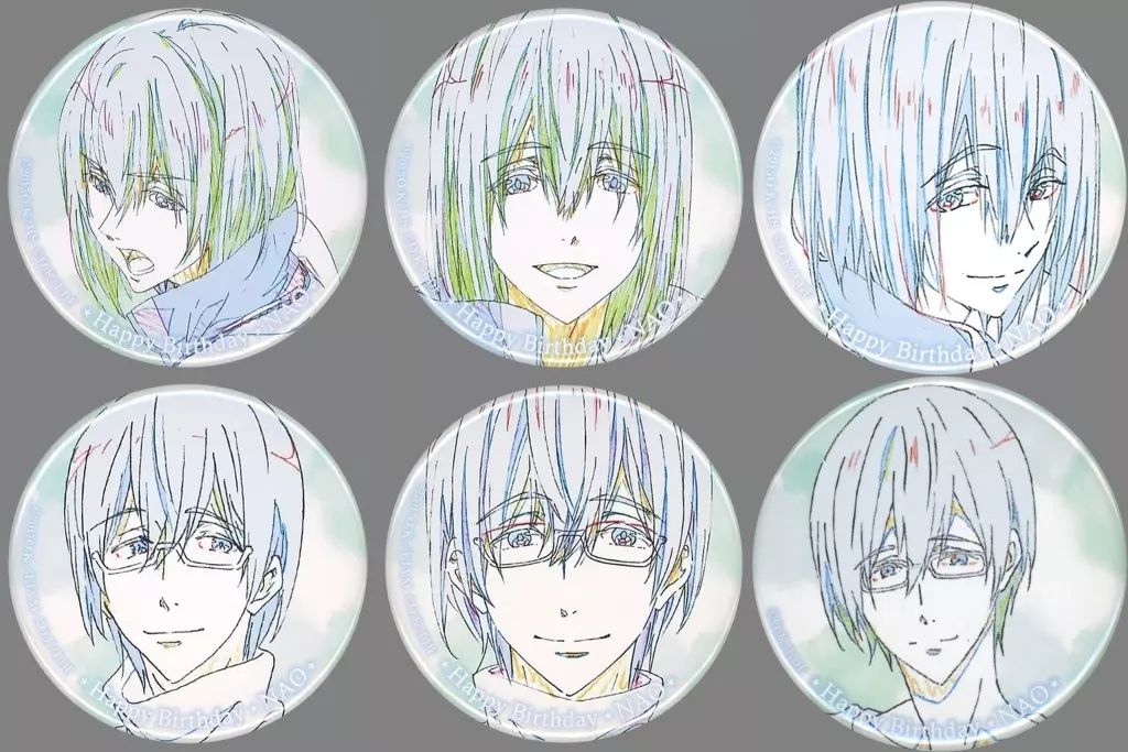 バッジ・ピンズ 全6種セット 「Free! Series ファッション Birthday