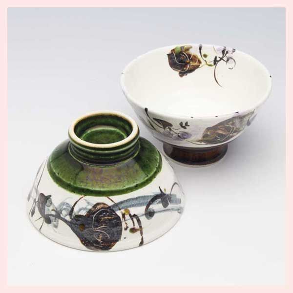 美濃焼 荘山窯 林亮次作 抹茶茶碗 林亮次作 紅 茶道具林亮二造志野抹茶茶碗