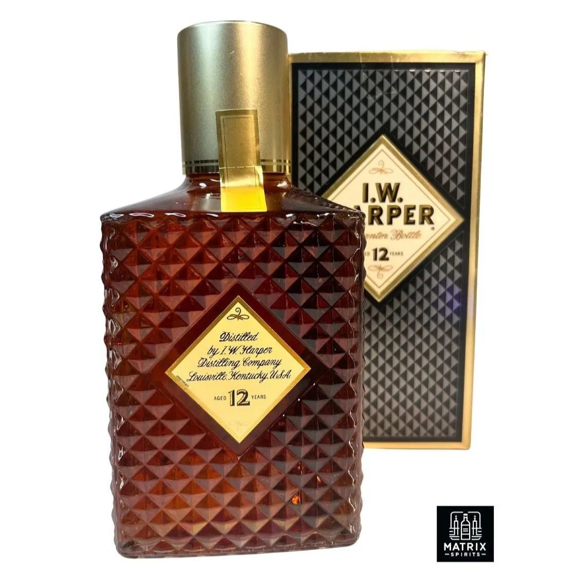 I.W.ハーパー 12年 旧ボトル バーボンウイスキー- メルカリ