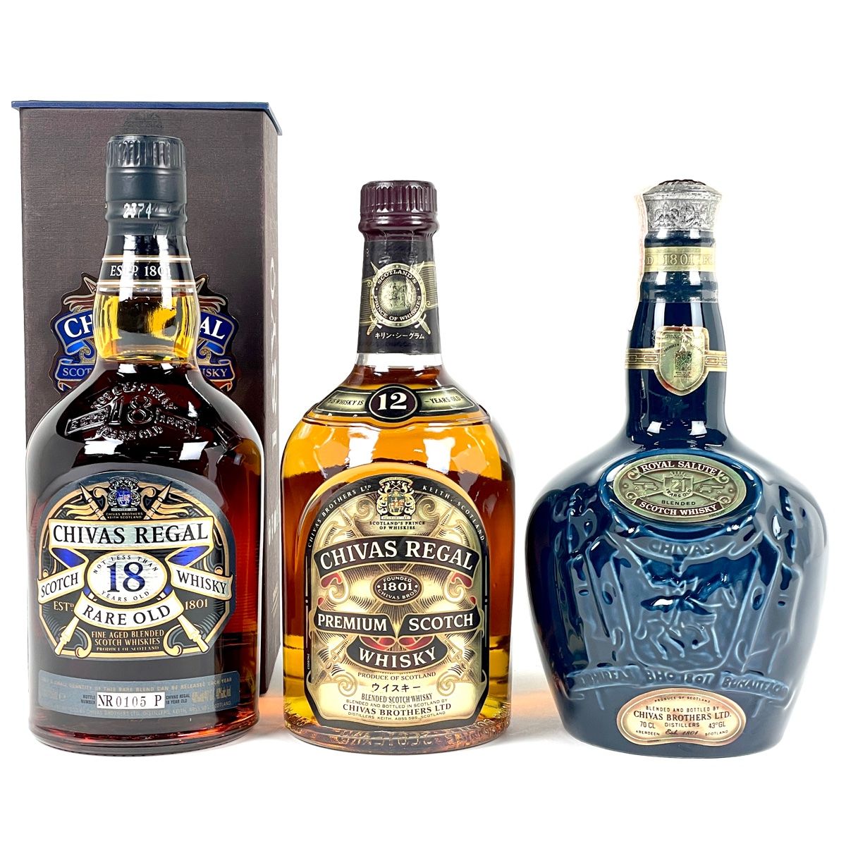 購入 3本 シーバスブラザーズ CHIVAS BROTHERS シーバスリーガル 18年