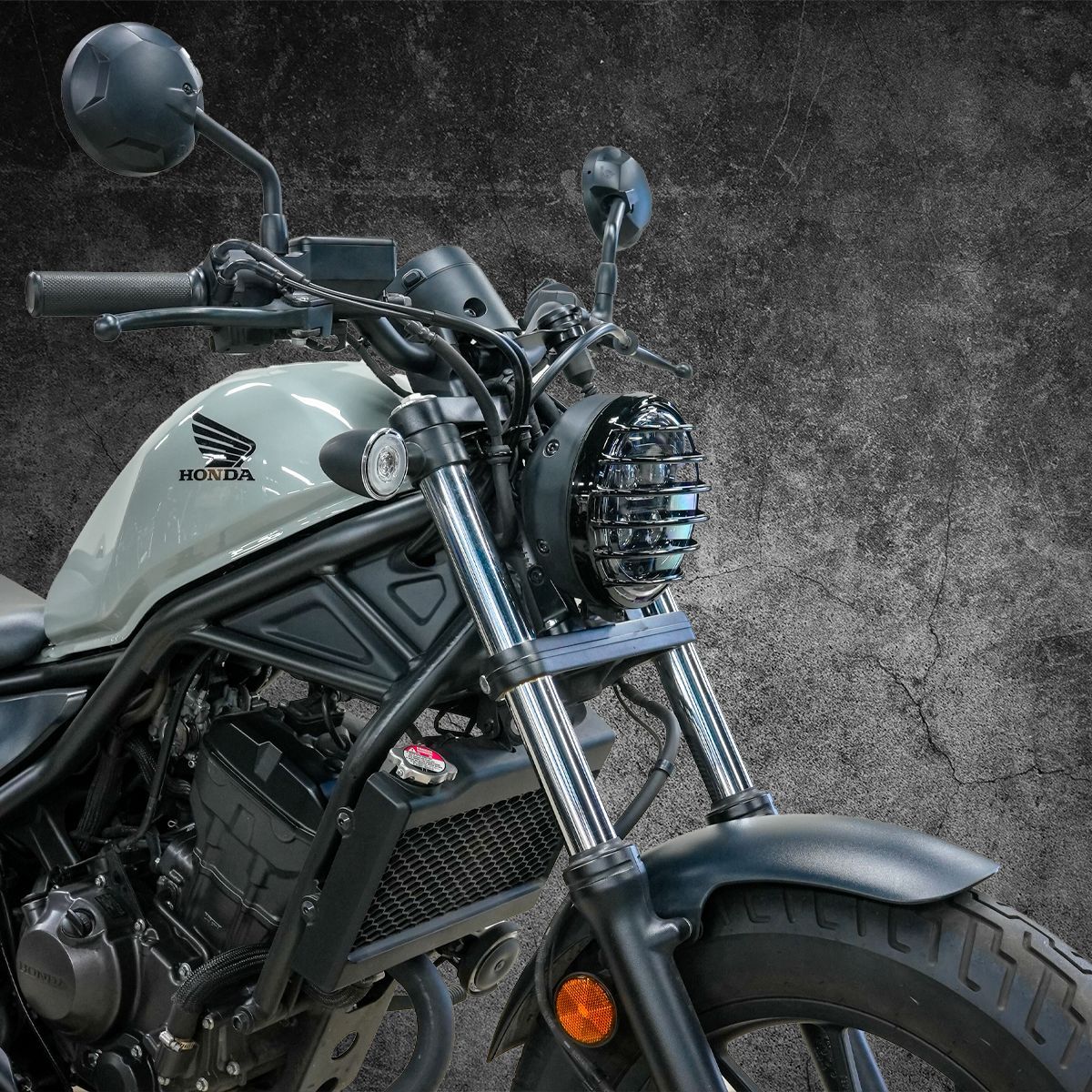 レブル Diabloカスタム ヘッドライトカバー LEDヘッドライト レブル250