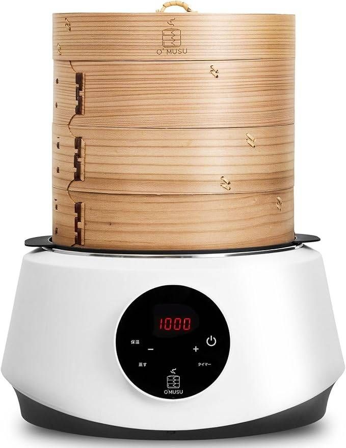 販売済み Ocrasi 電気せいろ 蒸し器 O'MUSU オムス ホワイト SO-01