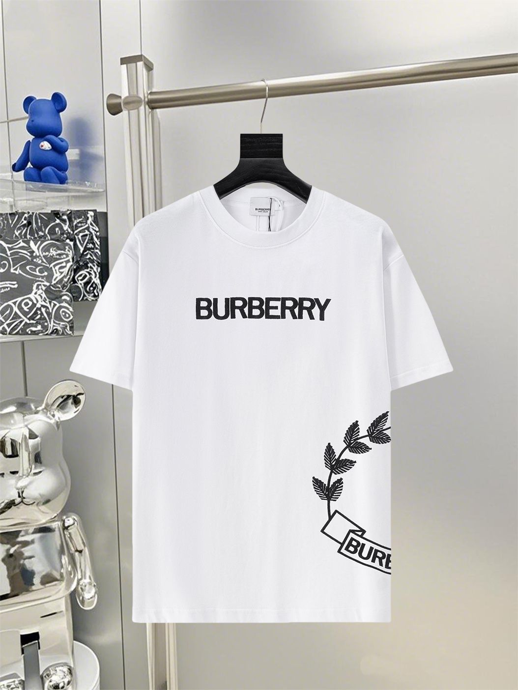 バーバリー Burberry TBロゴ Tシャツ 半袖カットソー ホワイト 白