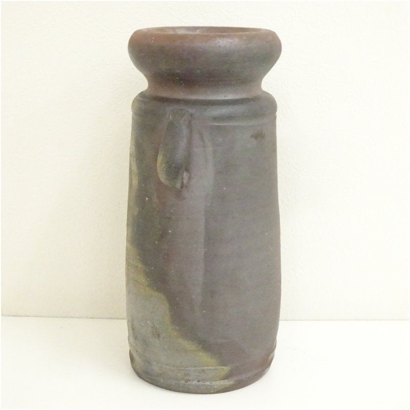 茶道具 備前焼 木村陶峰造 茶入 仕覆付 共箱 V 8750 茶道具 備前焼