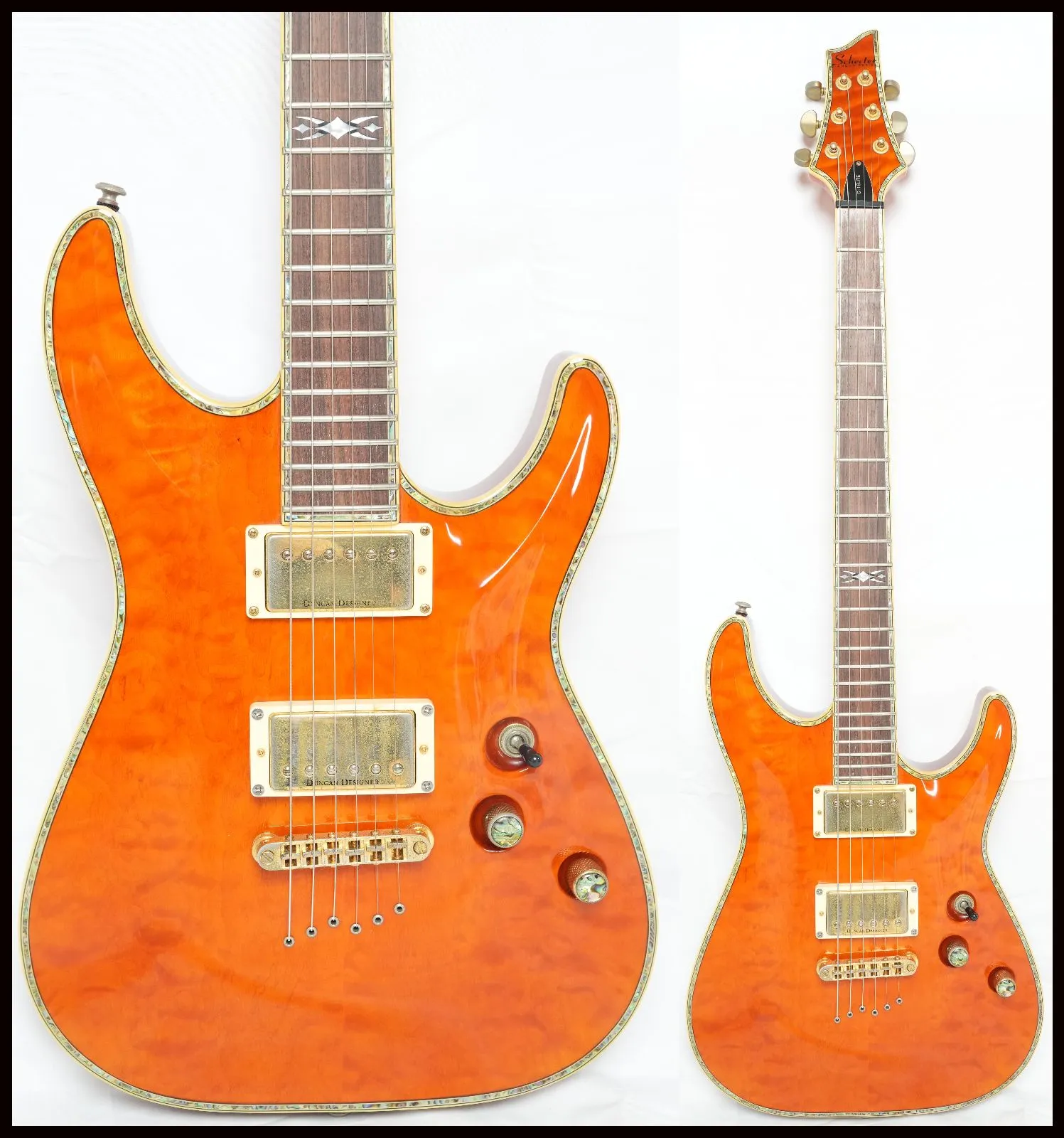 Schecter Diamond Series エレキギター オレンジ Schecter Diamond