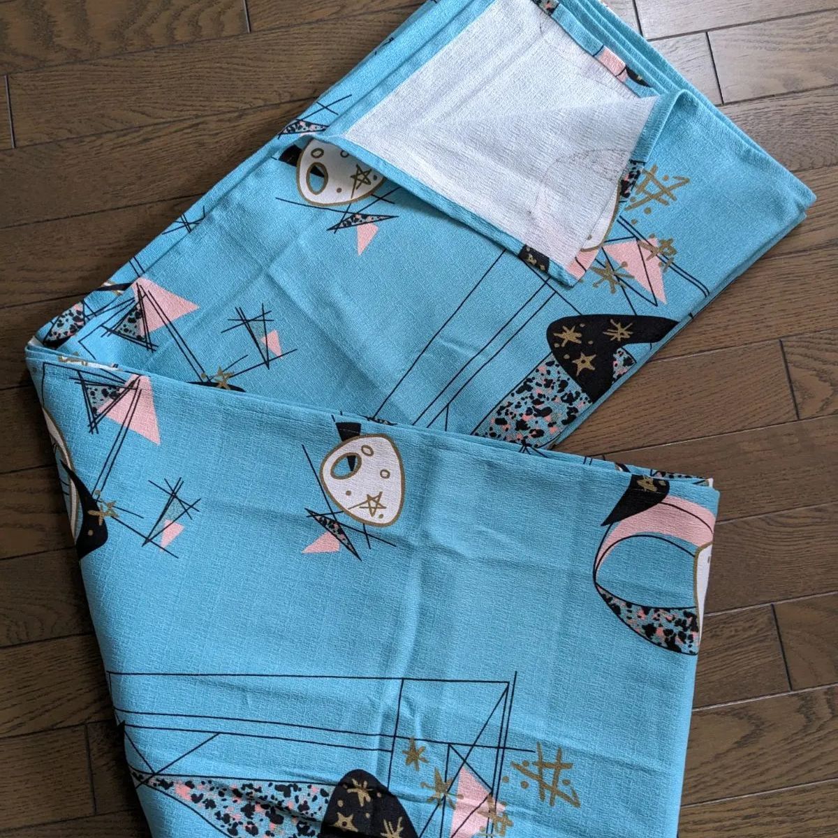 50'柄カーテン2枚 ブルーパレット200 50'柄カーテン2枚 ブルーパレット