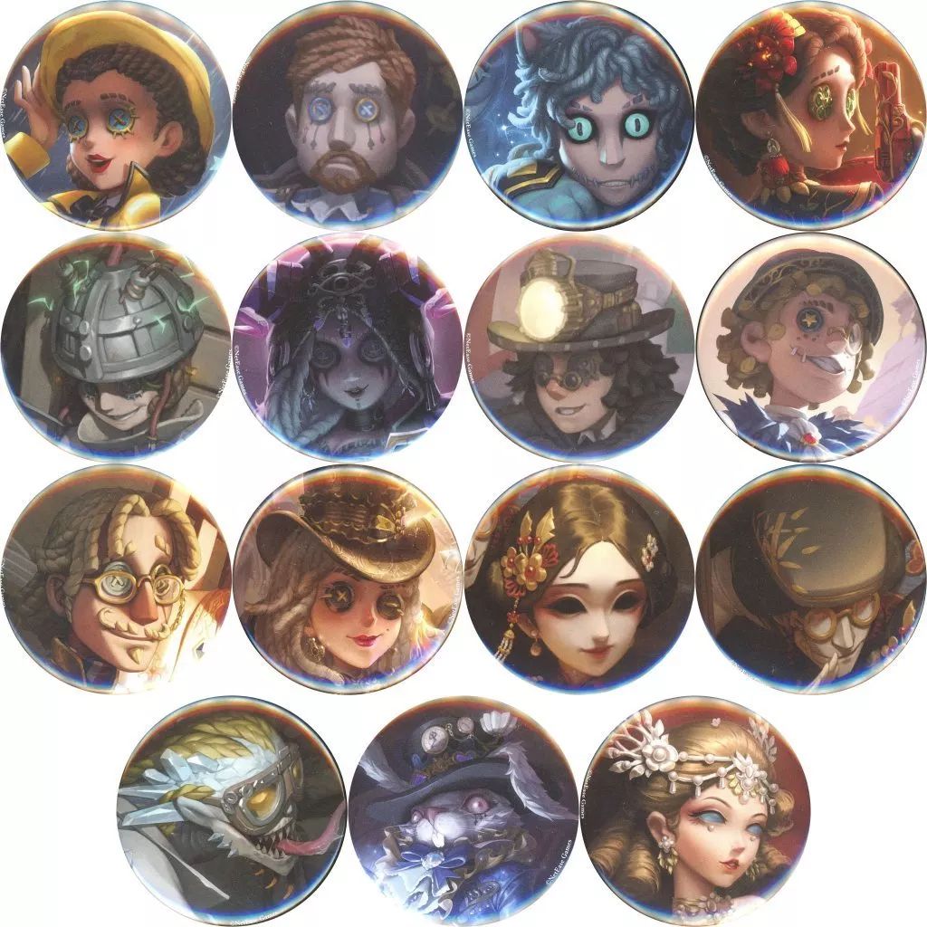 全15種セット Identity V 第五人格 缶バッジ イラストコレクション