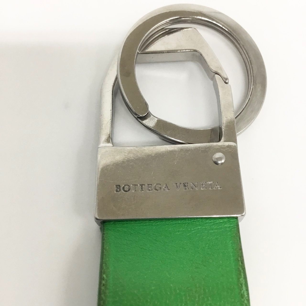 匿名配送】ボッテガヴェネタ キーホルダー グリーン バッグチャーム