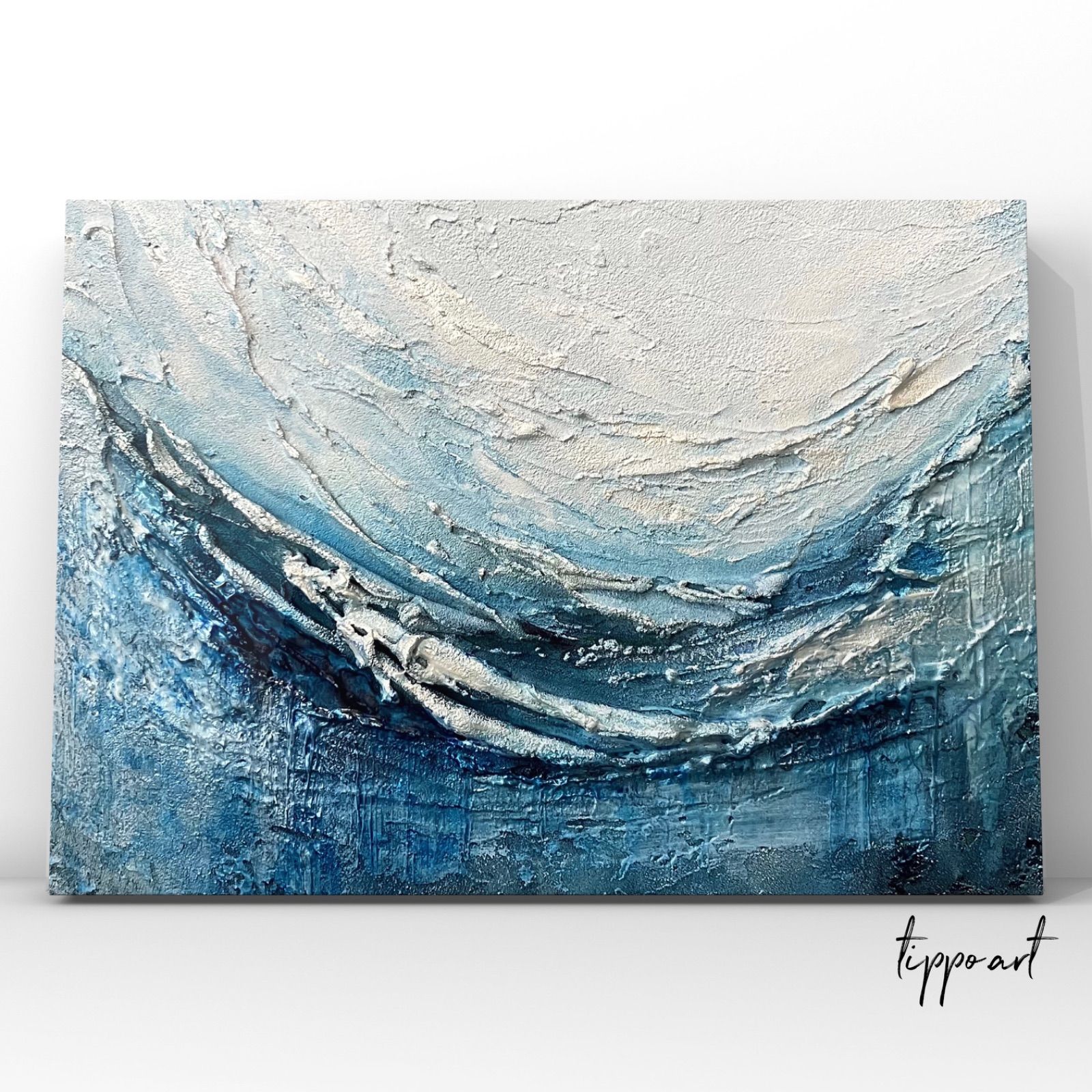 原画/抽象画/モダンアート/現代アート/アクリル画 This monent 海 24