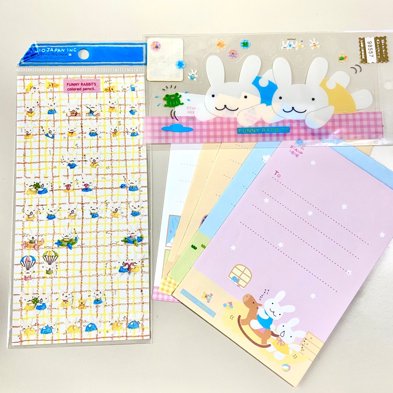 激レア！平成レトロ♡平成ファンシー♡FUNNY RABBITS♡クリアシール