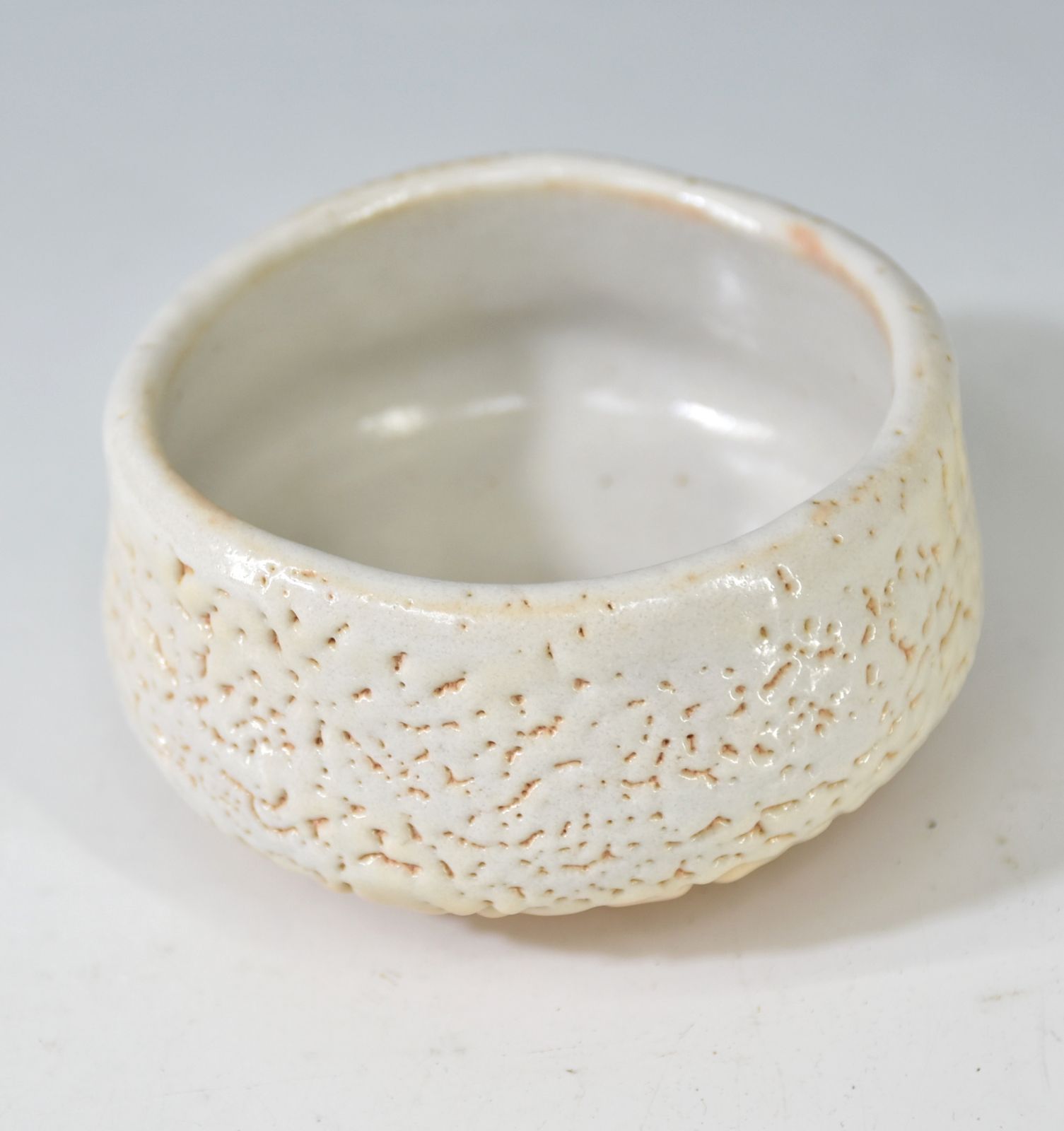 作家 中嶋 志野焼 抹茶碗 茶道具 共箱 共布 作家 中嶋 志野焼 抹茶碗