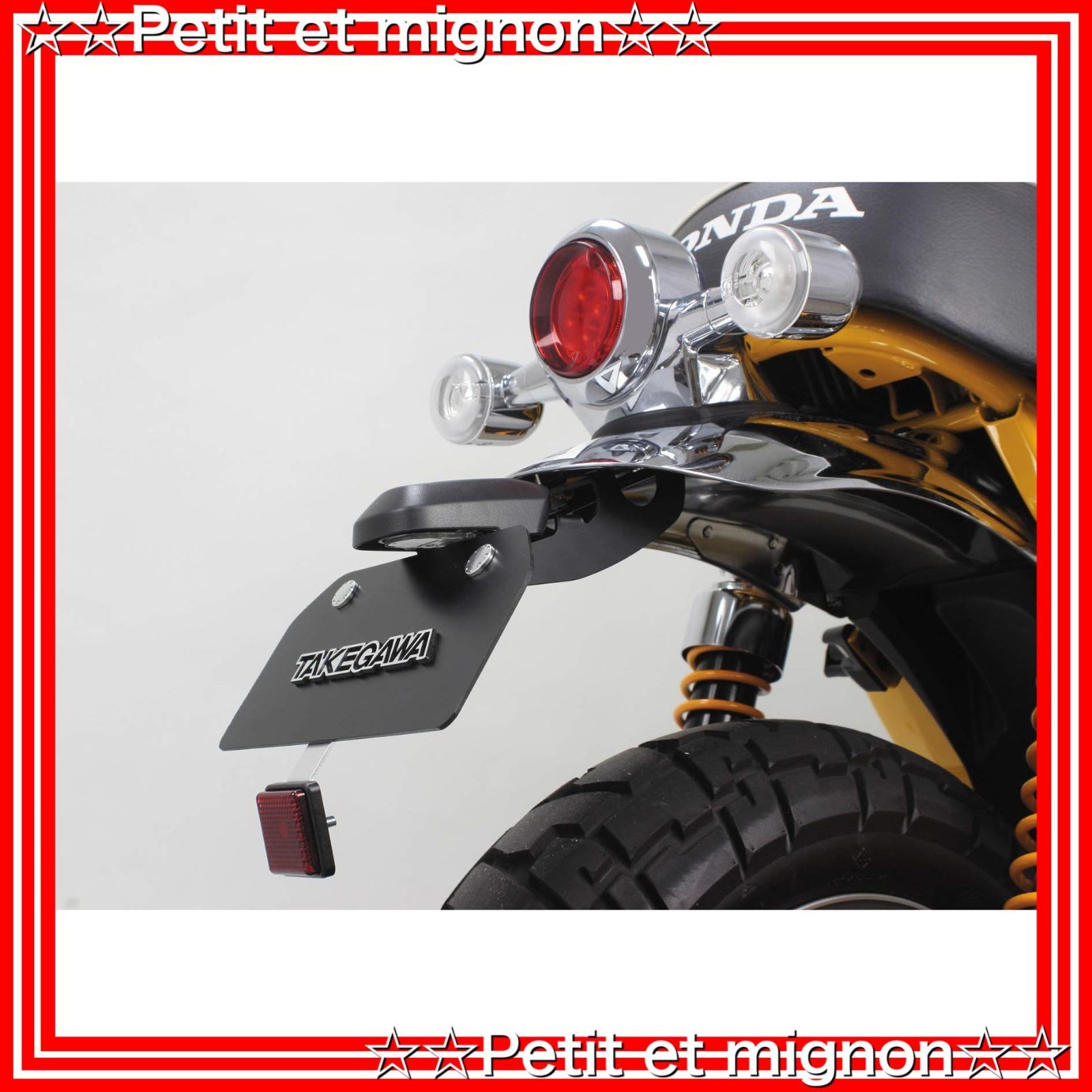 モンキー125 overフェンダーレスキット 社外テールランプ、ウインカー