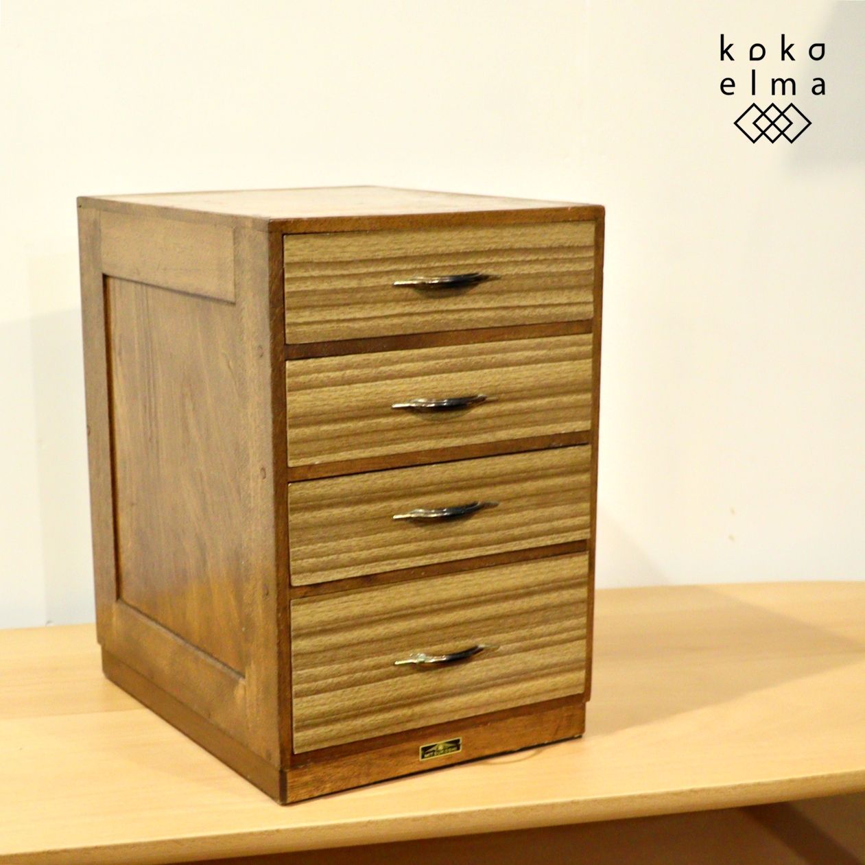 花梨 無垢材 螺鈿細工 葡萄図 総唐木 五段 引出し 箪笥 チェスト 美品！