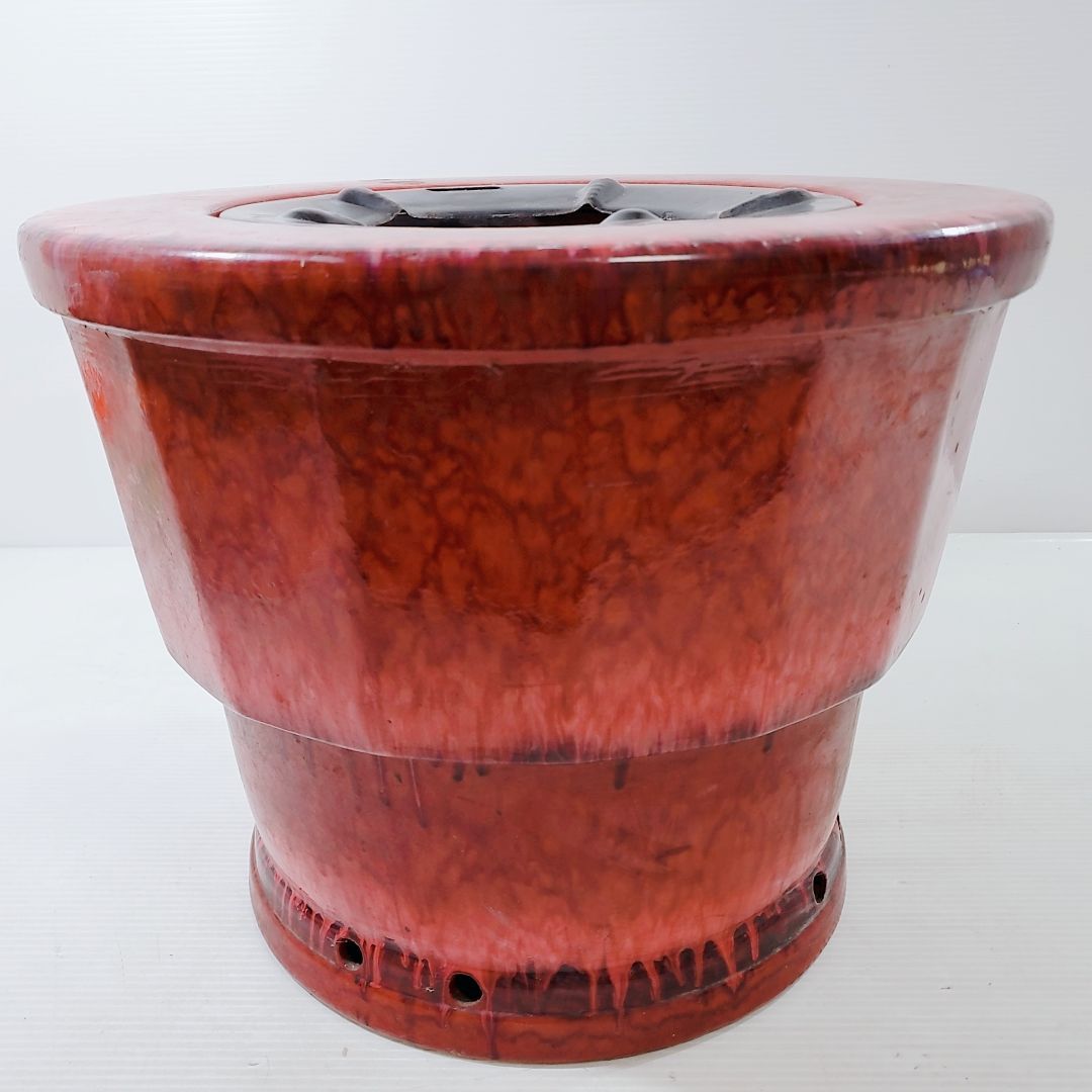 アンティーク 大型 火鉢 昭和レトロ 丸太 火鉢 アンティーク 昭和