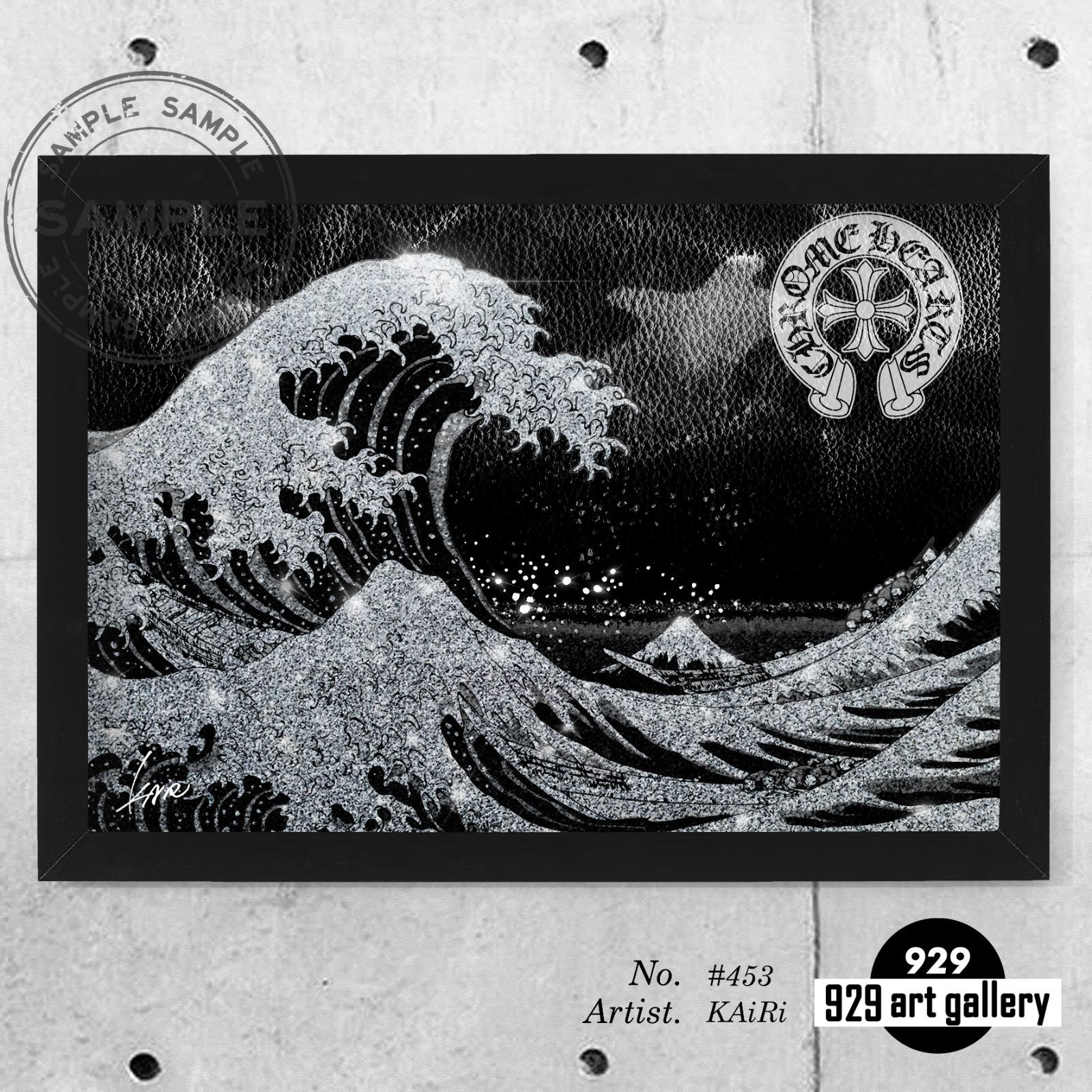 CHROMEHEARTS type☆A3額装済オマージュアートインテリアポスター.#453