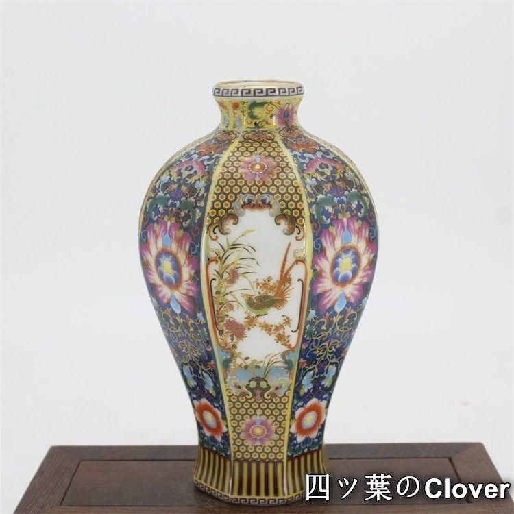 景徳鎮 陶磁器 青花八宝抱月瓶 装飾品 工芸品 置物 景