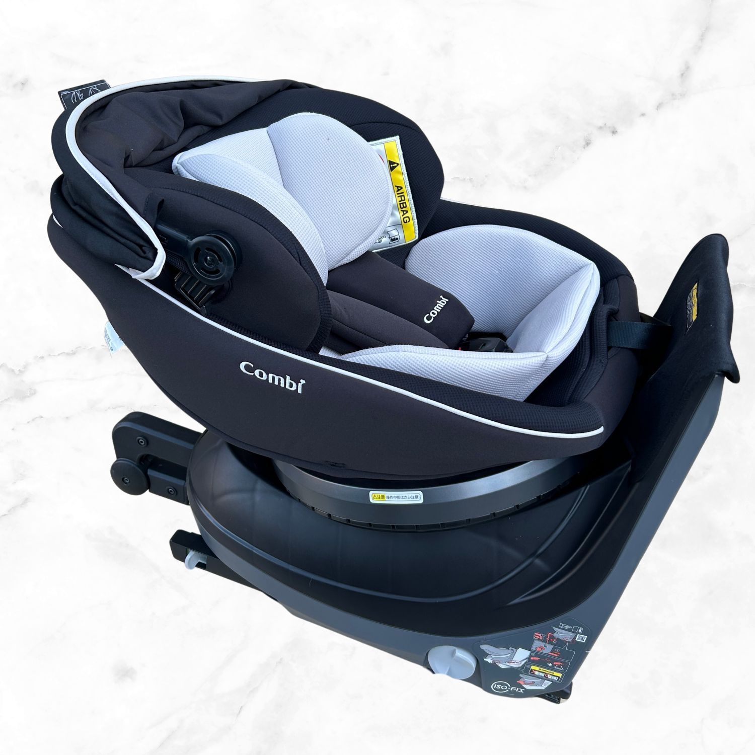 極美品 コンビ クルムーヴスマートISOFIX セール エッグショック