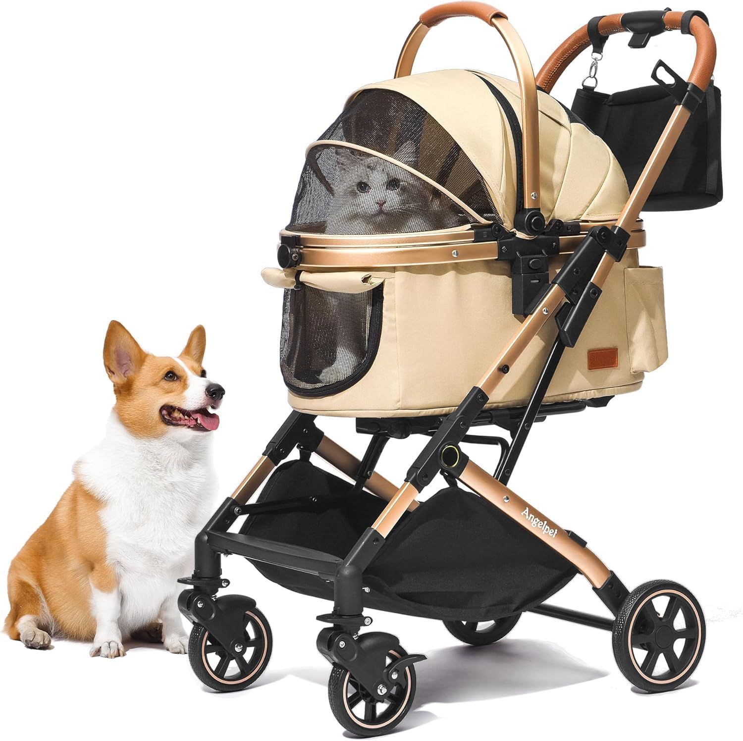 Angelpet ペットカート 分離型 【特許登録済み】猫 犬用 バギー いぬ用